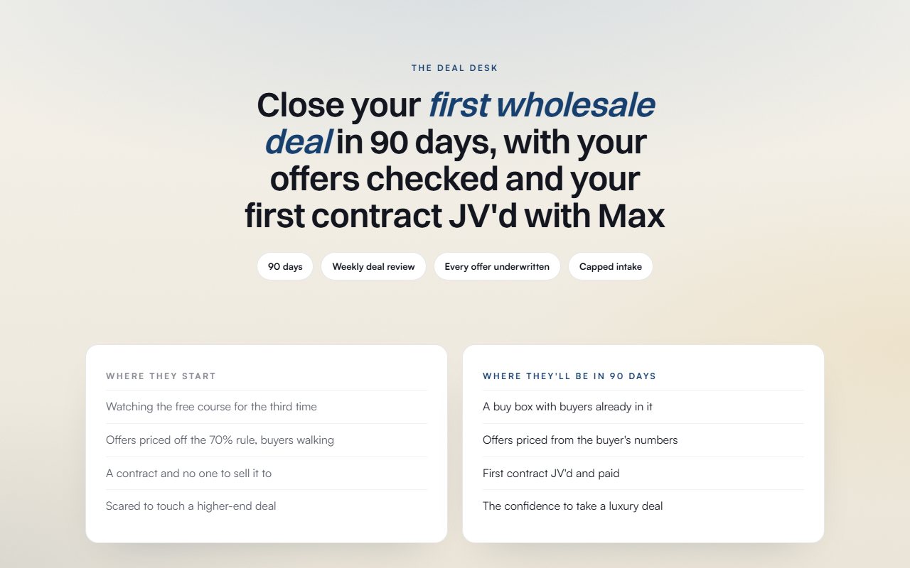 The Deal Desk preview